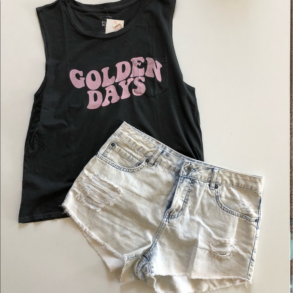 Billabong Light Wash Denim Shorts